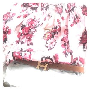 Adorable off the shoulder floral blouse